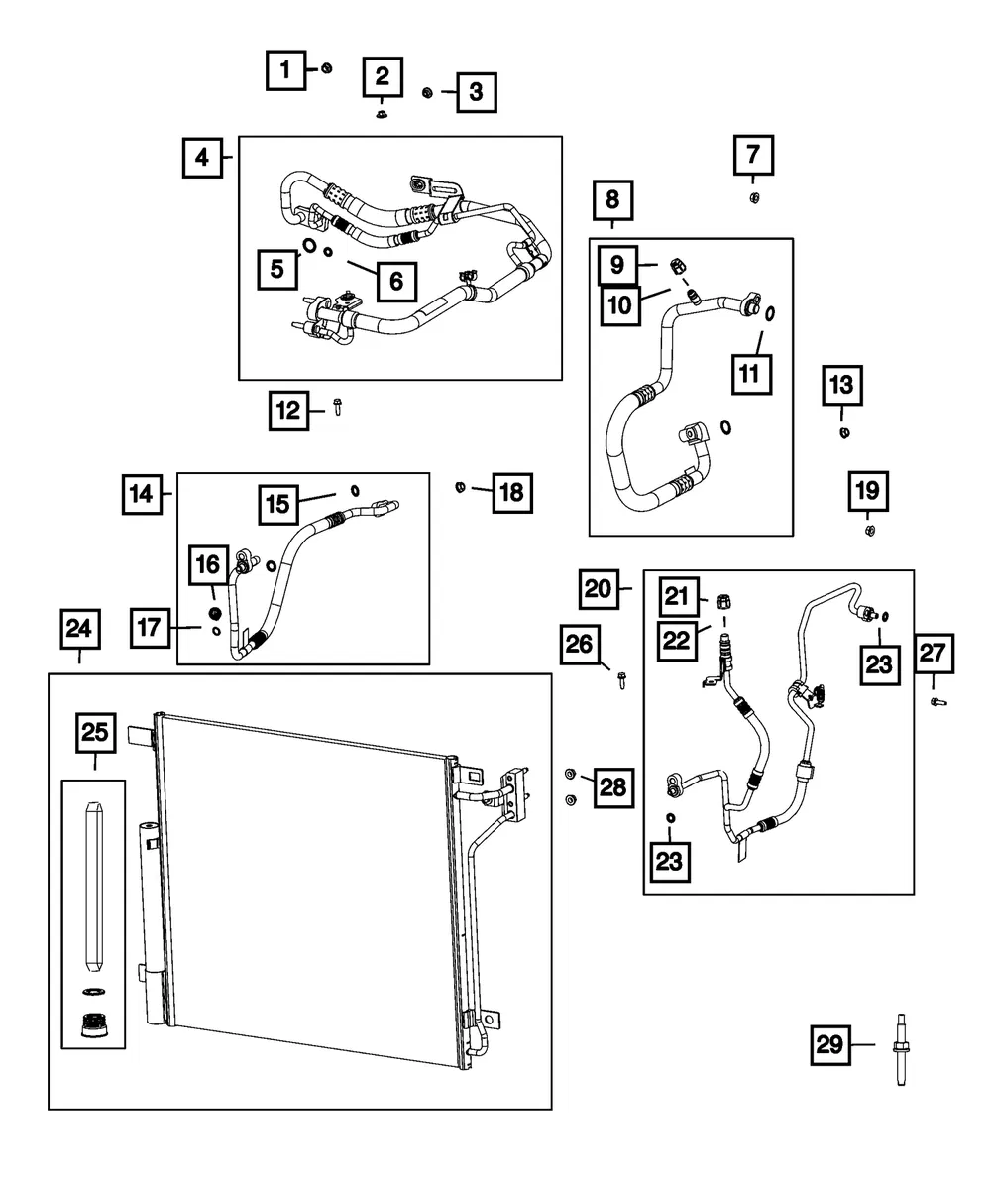 A/C Suction Line - Mopar (68381178ab)
