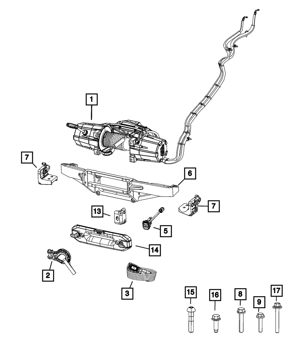 Winch Remote Control - Mopar (68400517aa)
