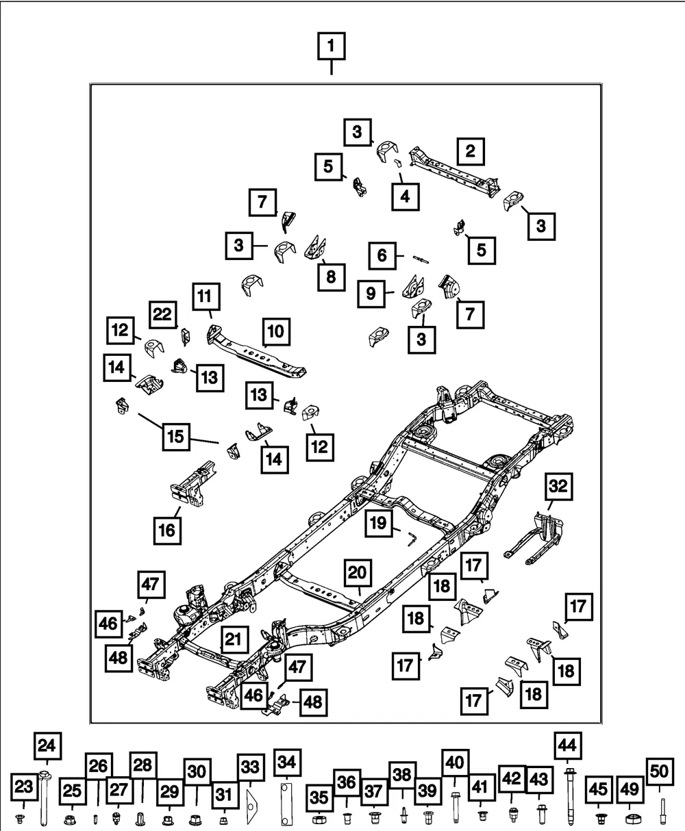 Track Bar Bracket, Left - Mopar (68403840aa)