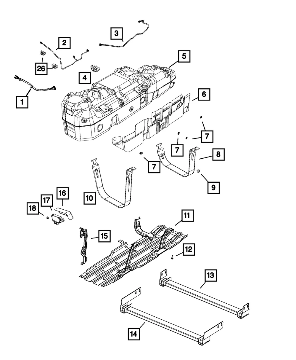Skid Plate Cross-Member - Mopar (68414853aa)