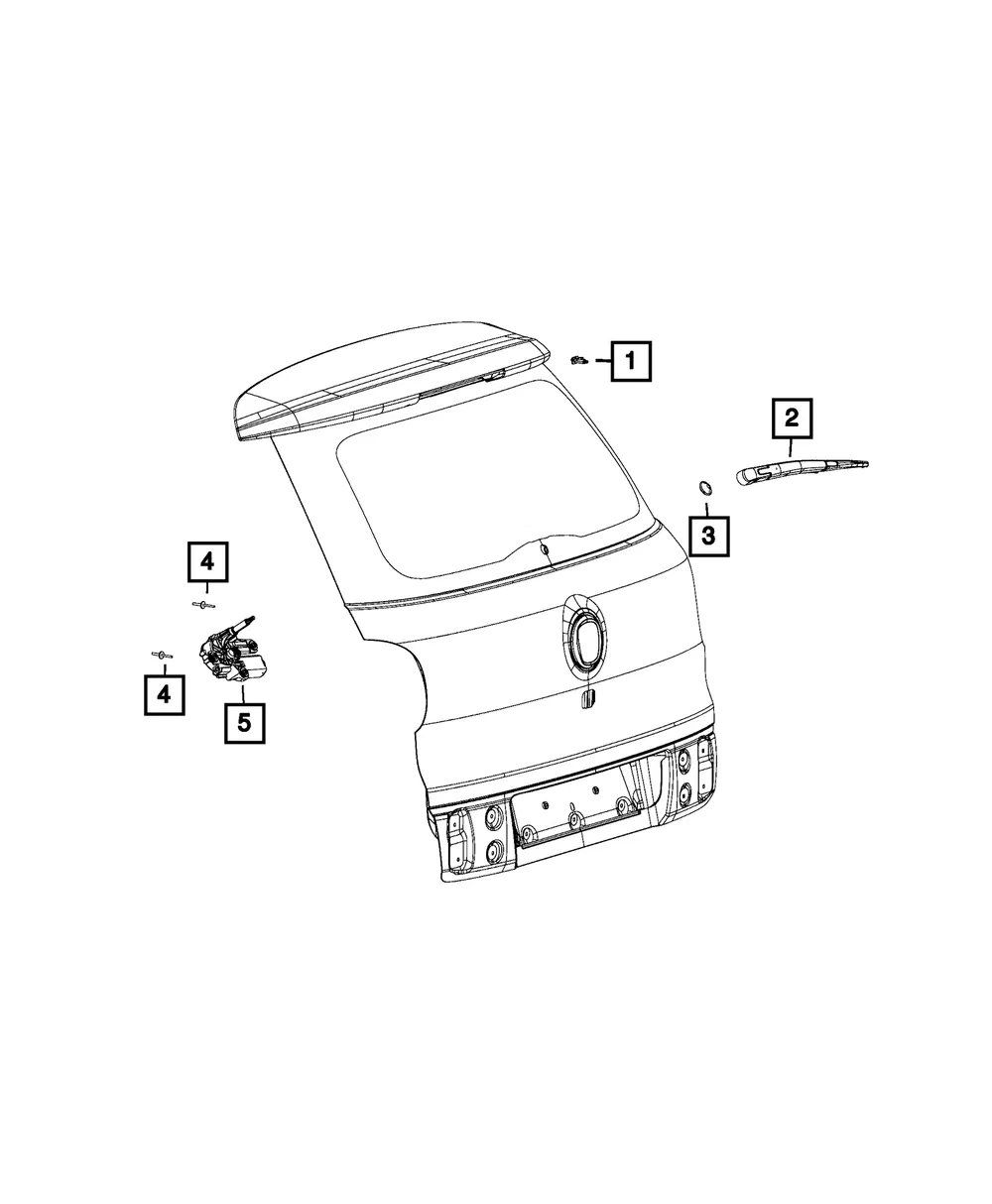 Lift-Gate Wiper Motor - Mopar (68417340aa)
