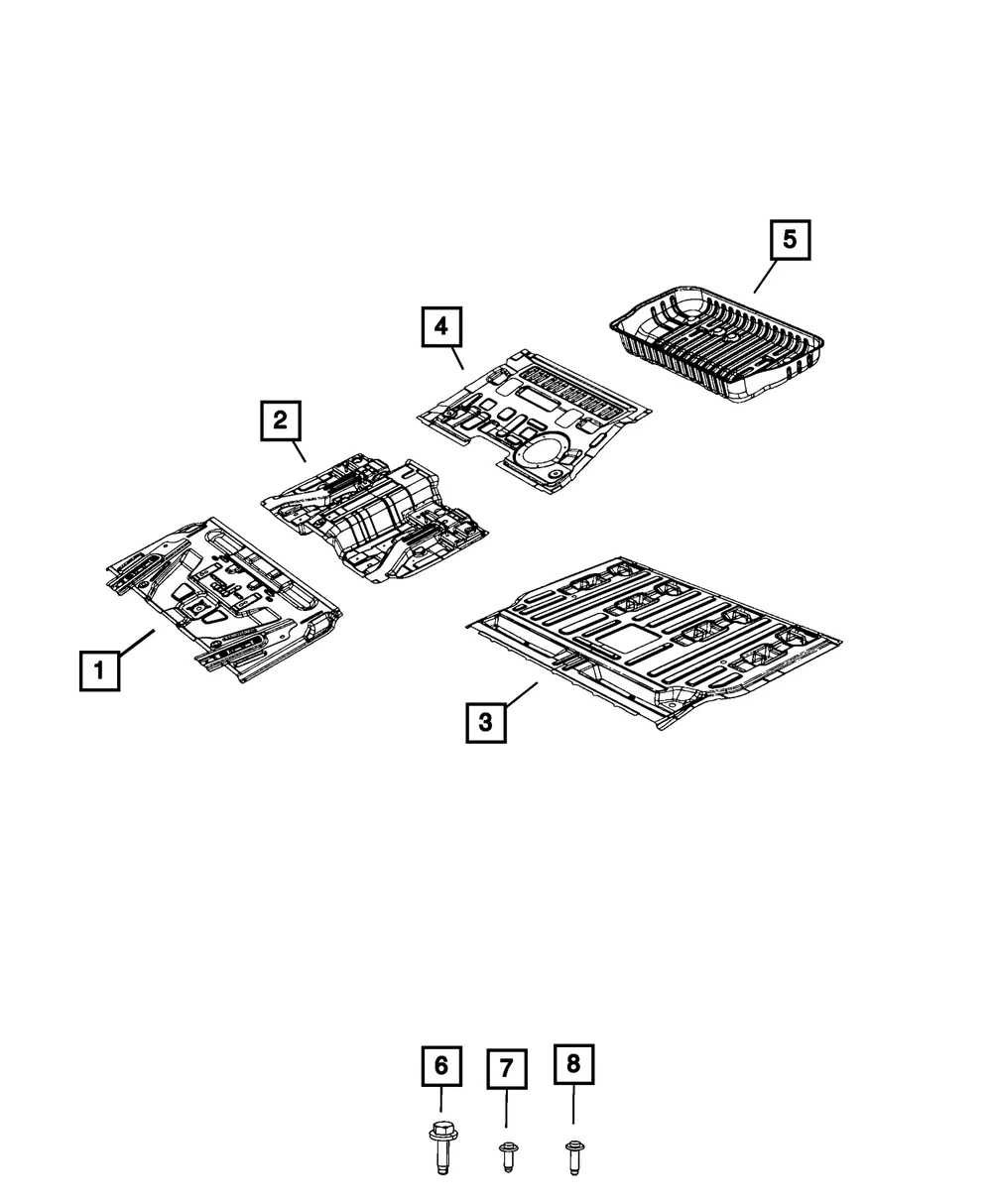Stowage Bin Panel - Mopar (68421138AA)