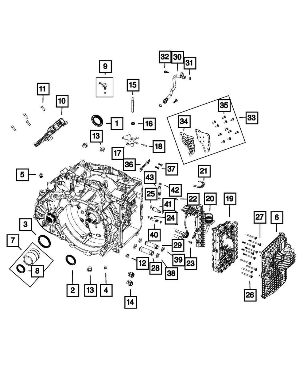 Complete Valve Body - Mopar (68423667aa)