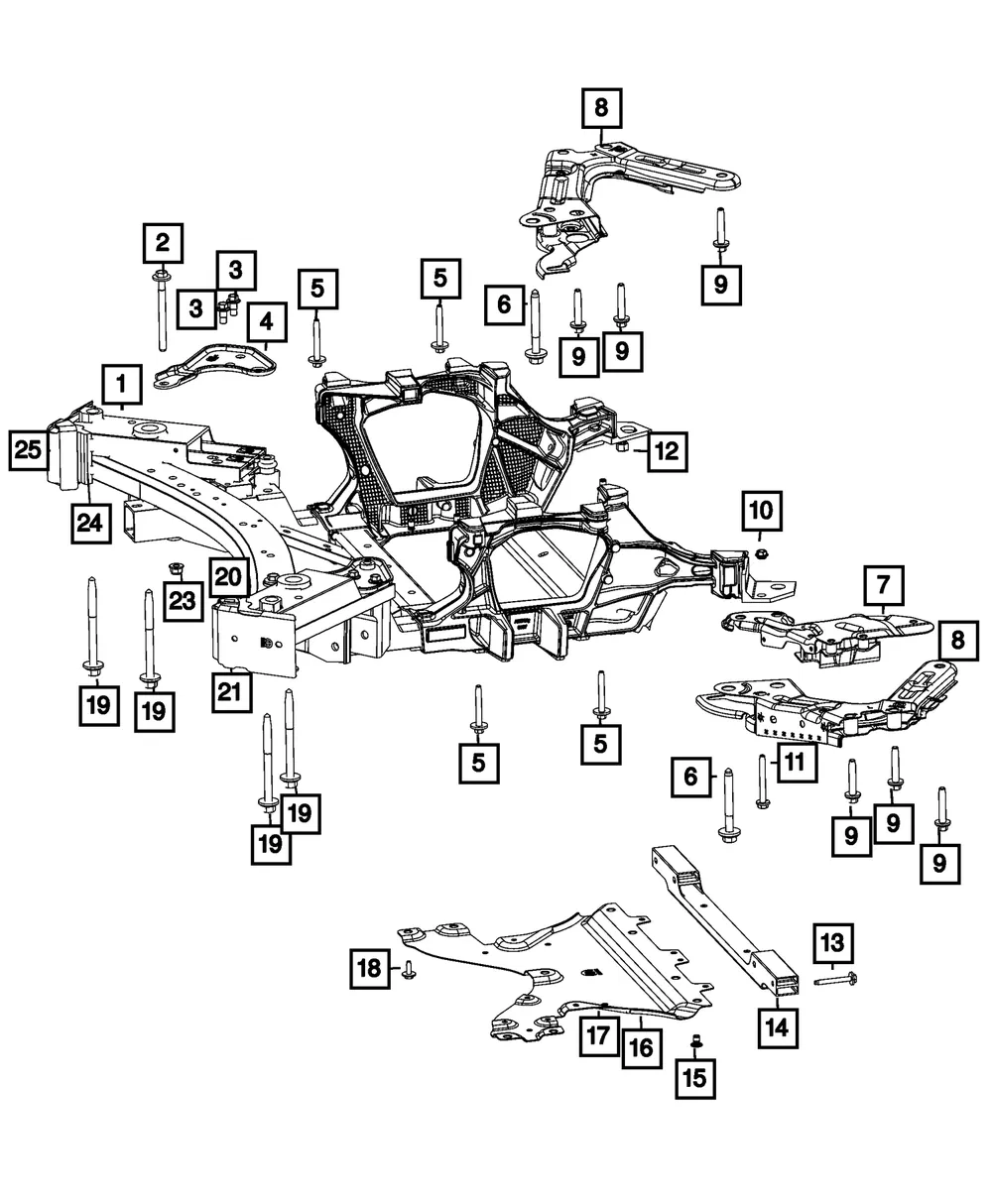 Shear Plate Bracket, Left - Mopar (68424073aa) - view 4