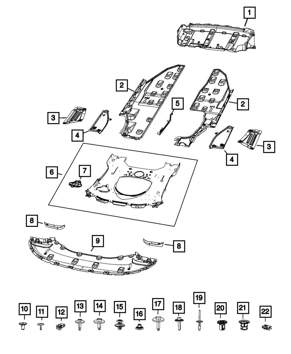 Floor Pan Shield, Left - Mopar (68424887ab)