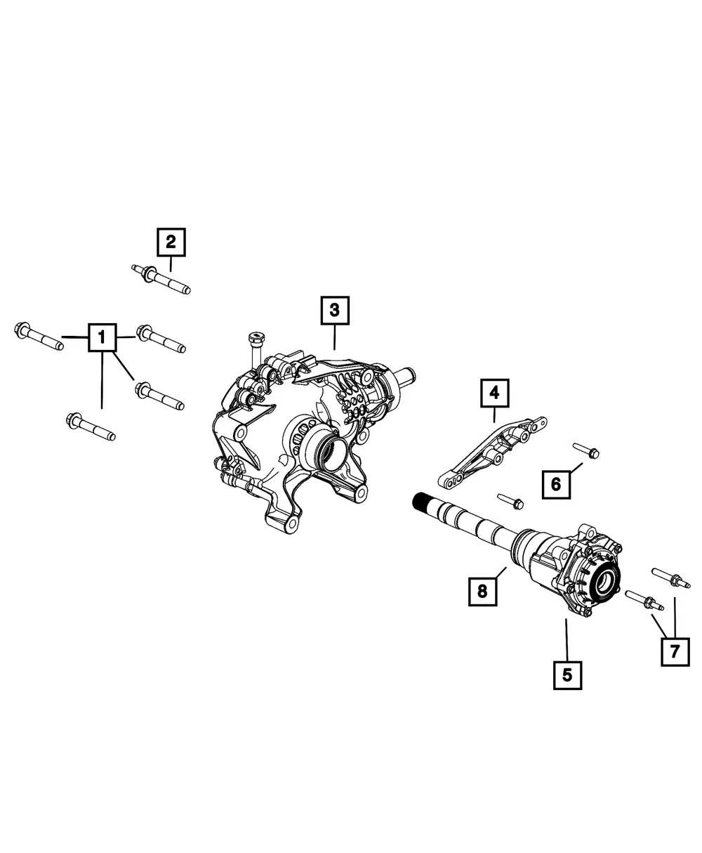 Support Front Bracket - Mopar (68425904aa)