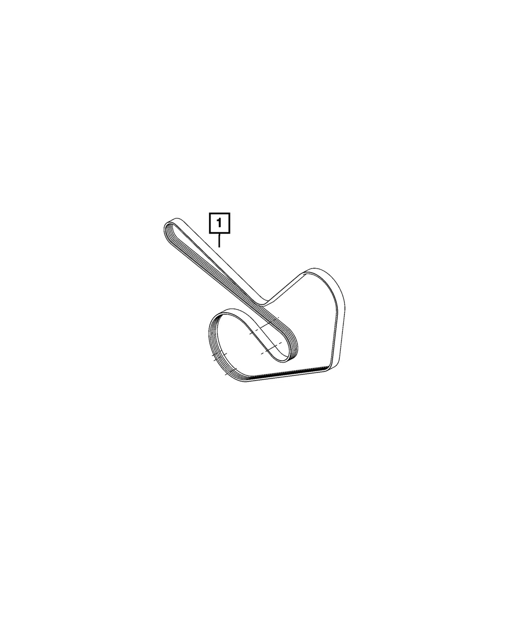 Serpentine Belt - Mopar (68428079aa)