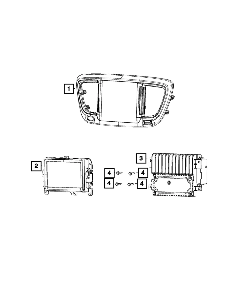 Multi Media Radio - Mopar (68429209AE)