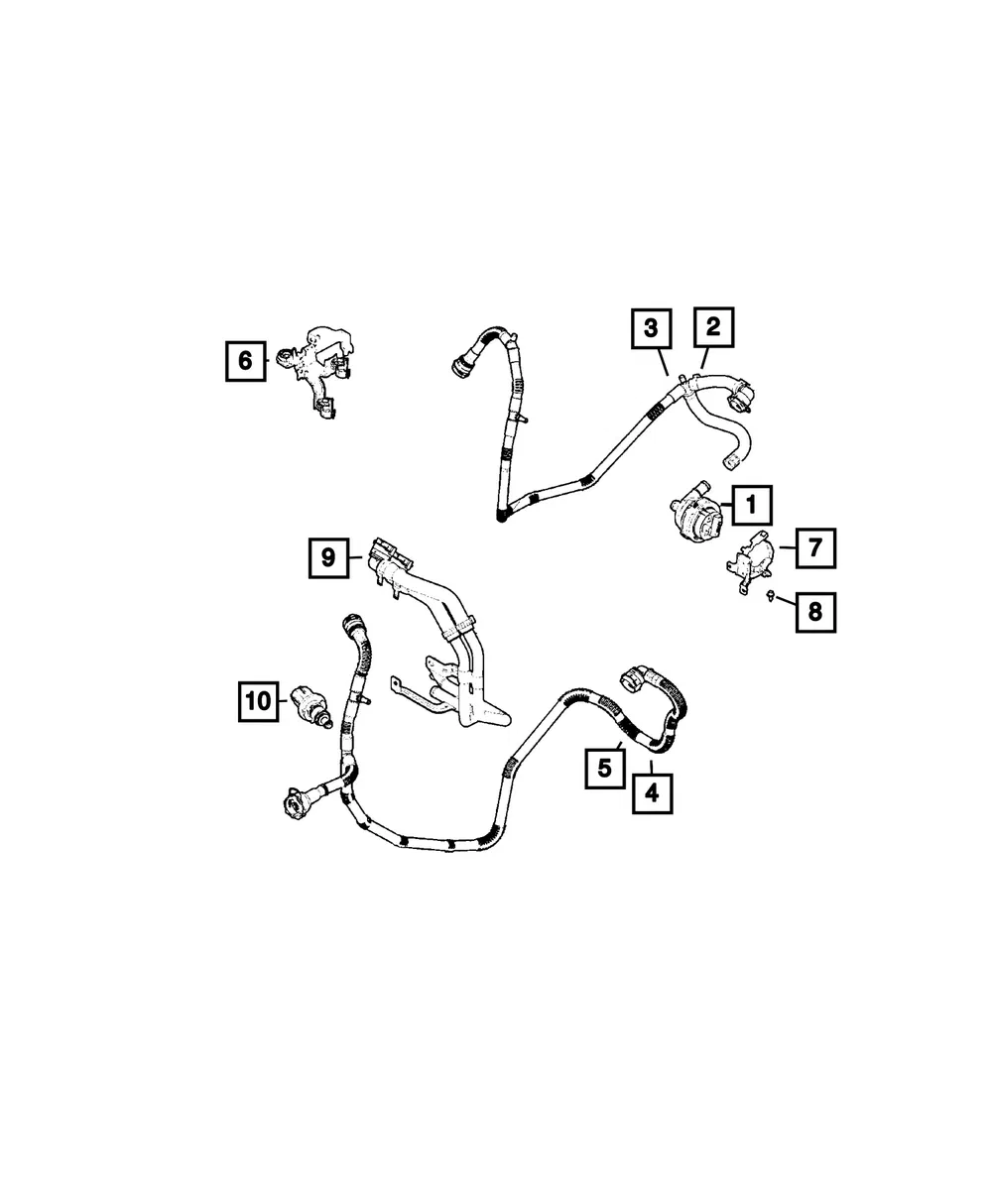 Coolant Hose - Mopar (68438899aa)