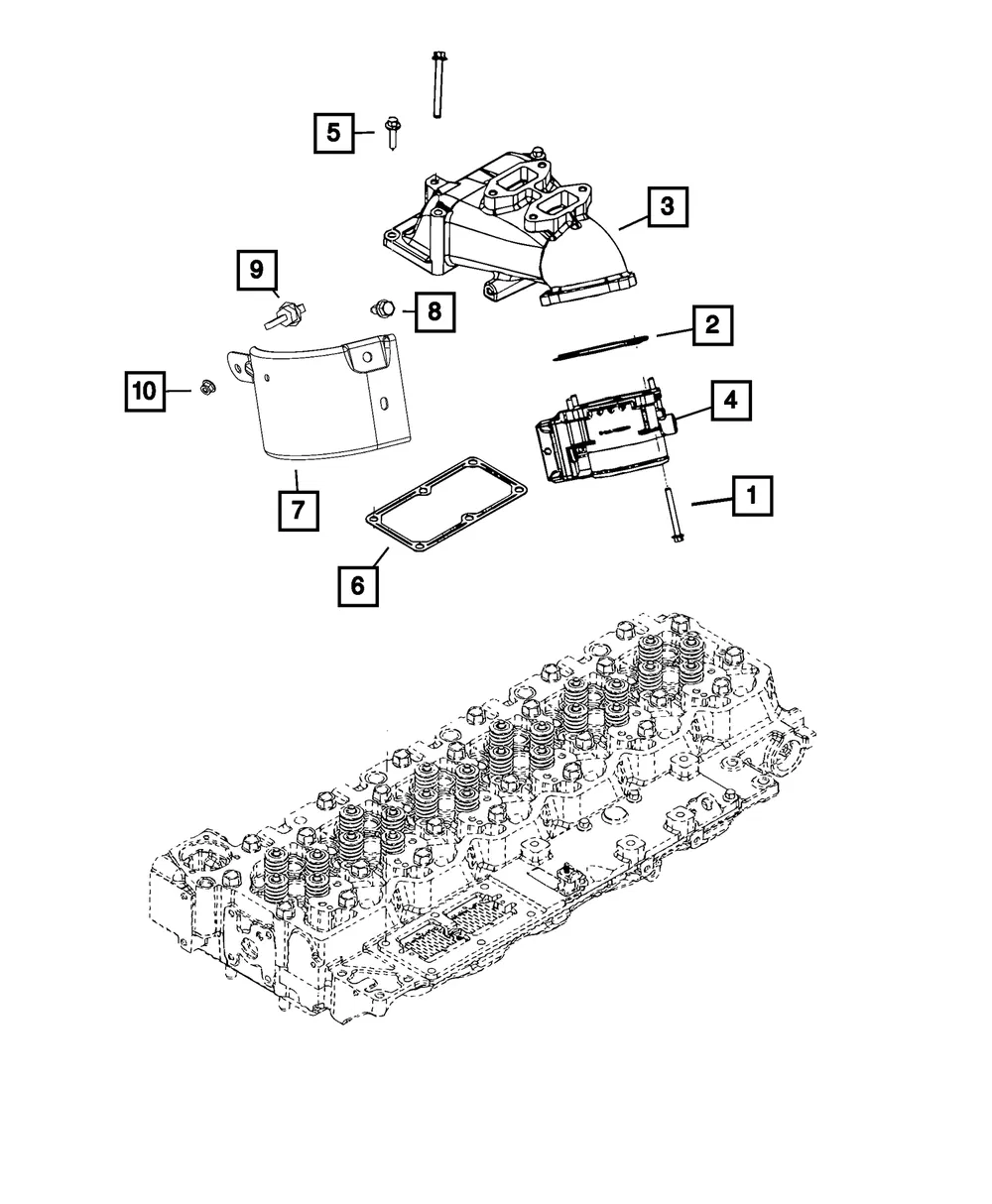 Intake Plenum Gasket - Mopar (68444746aa) - view 4