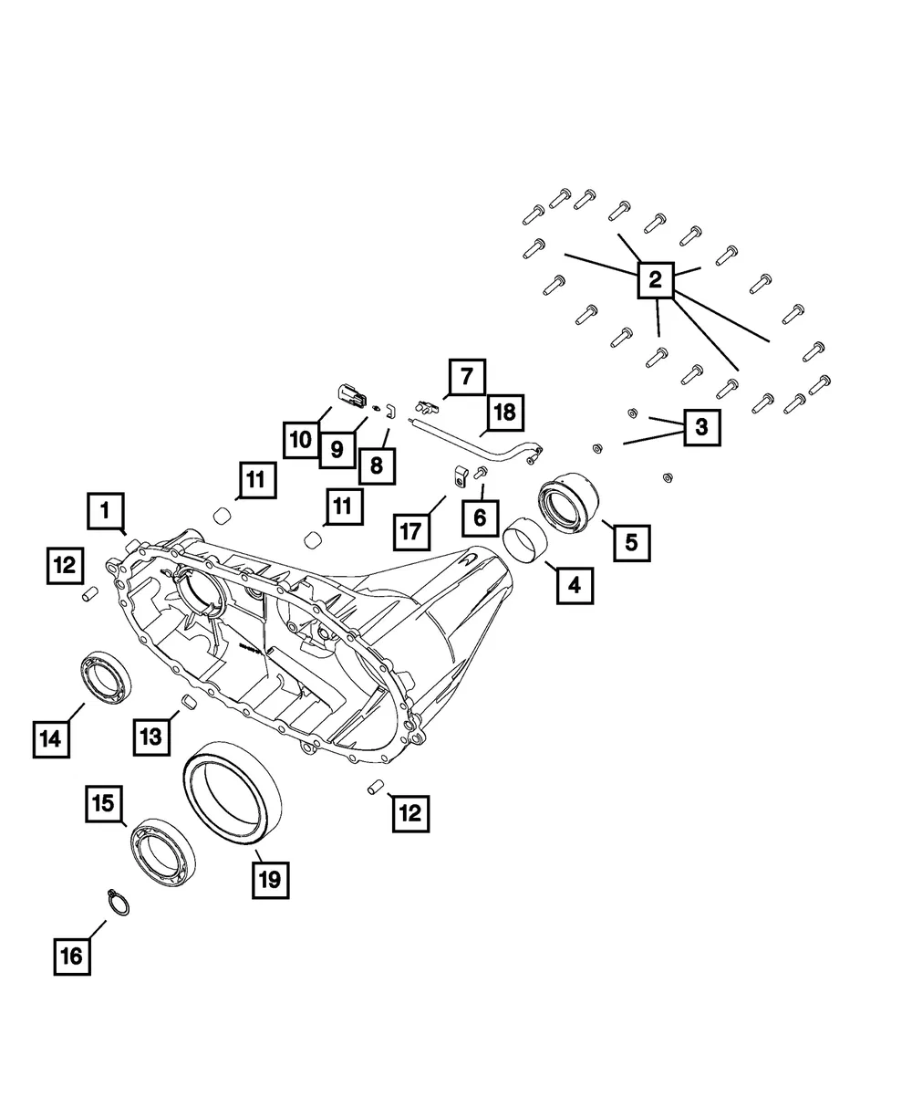 Rear Case Half - Mopar (68448595aa) - view 4