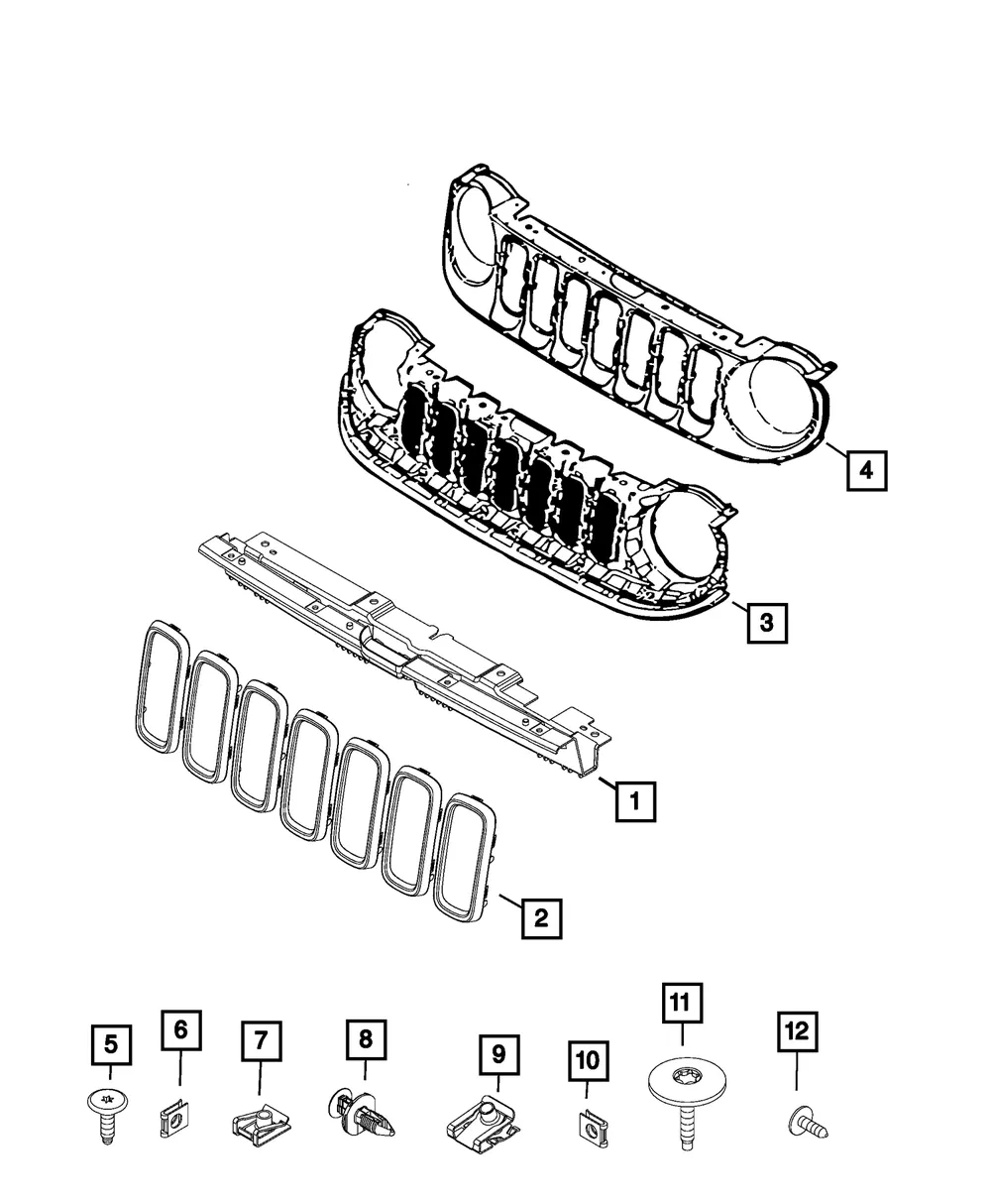 U Type Clip - Mopar (68461204aa)