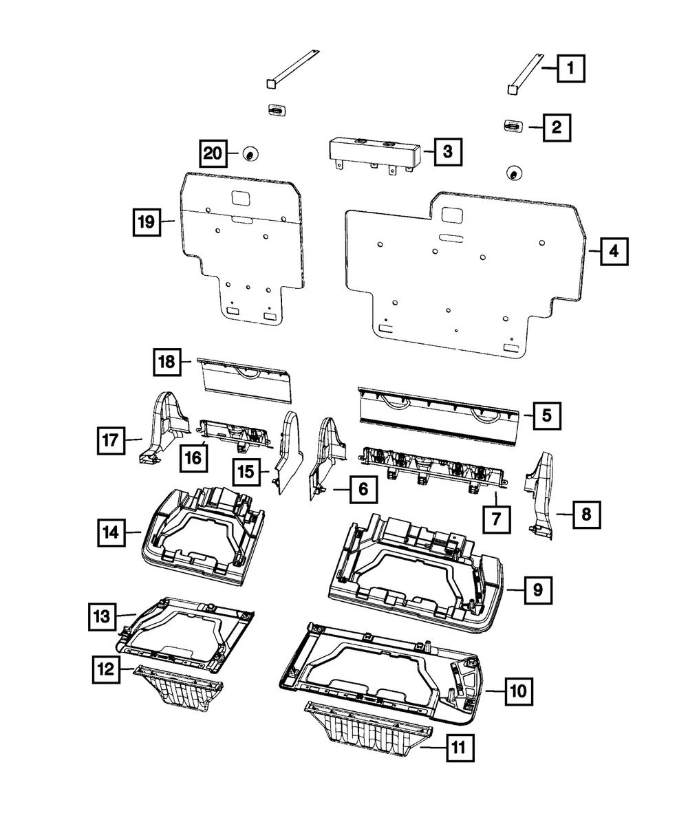 Panel Support Ring - Mopar (68461510aa)