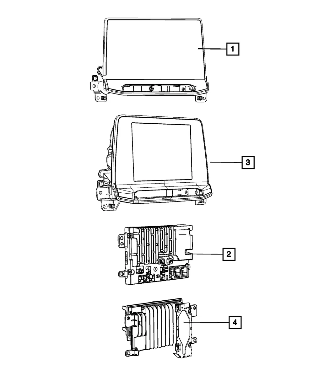 Multi Media Radio - Mopar (68462088ai)