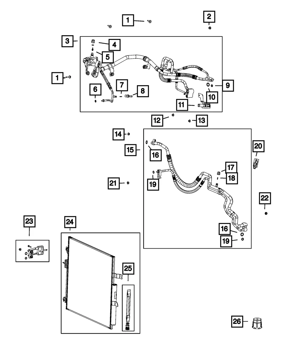 A/C Suction Line - Mopar (68467210aa)