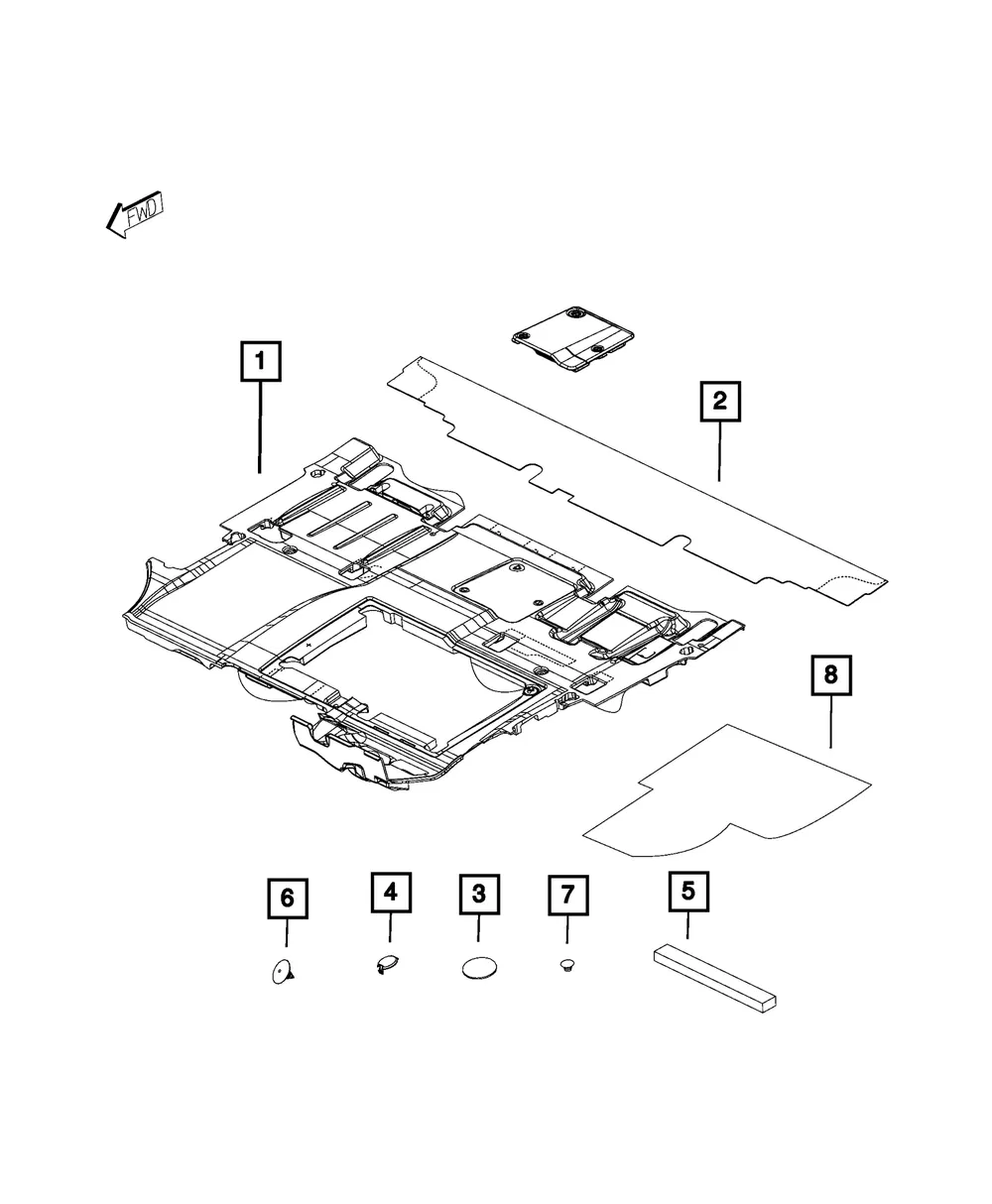 Push Pin - Mopar (68471935aa)