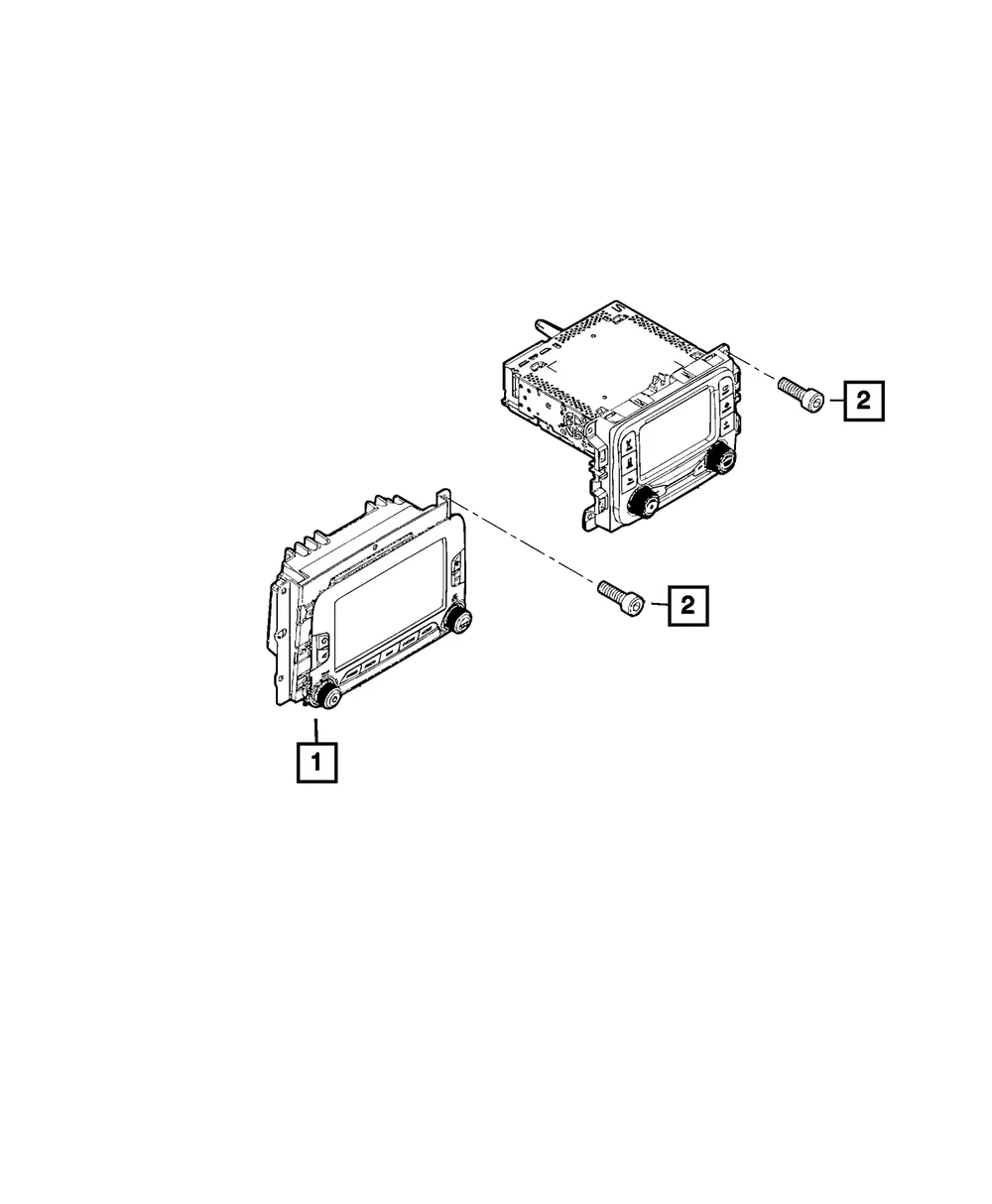 Multi Media Radio - Mopar (68472401AD) - view 4