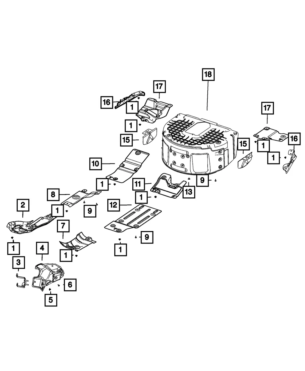 Shield Bracket - Mopar (68478125aa) - view 4