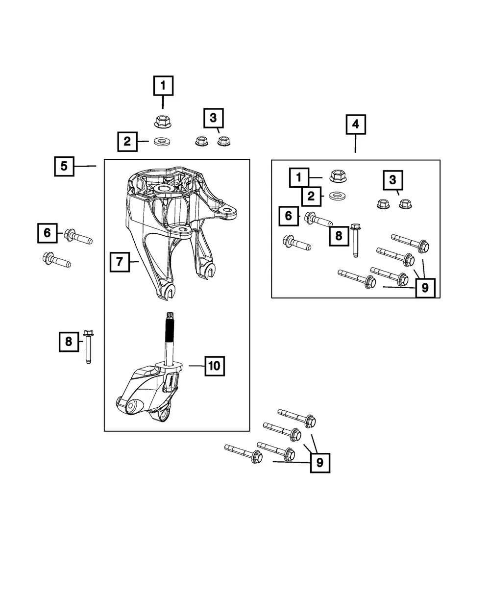 Isolator Kit - Mopar (68501447AA)