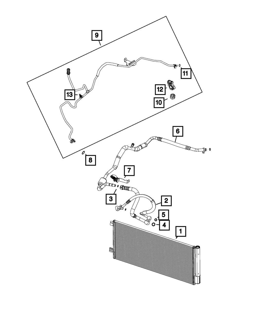 A/C Liquid Line - Mopar (68505342aa)