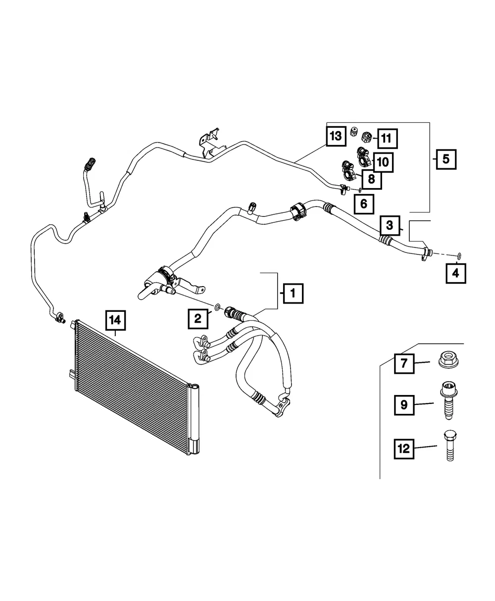 A/C Suction Line - Mopar (68519340aa)