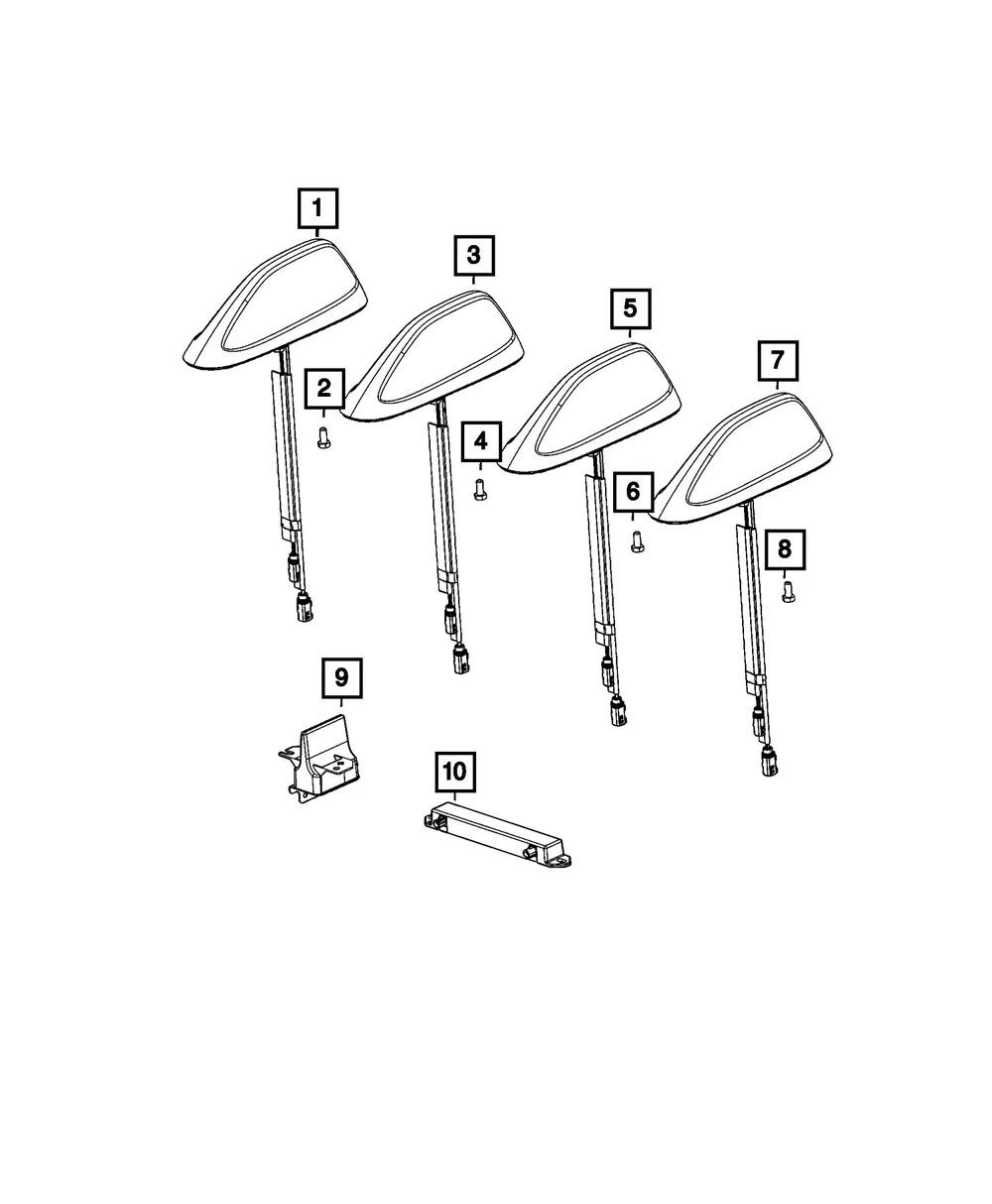 Base Cable And Bracket Antenna - Mopar (68521275aa) - view 4