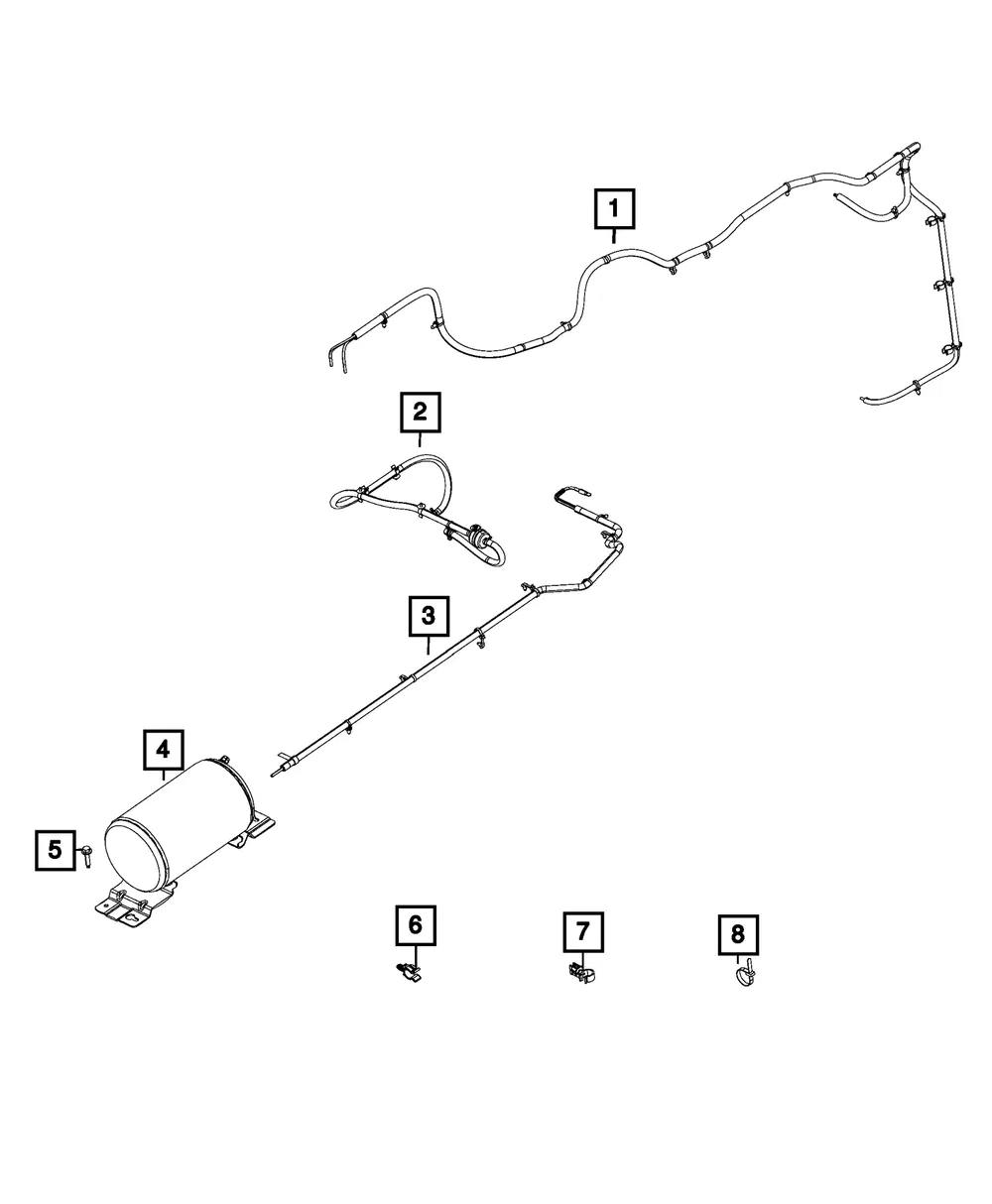 Air Line Assembly - Mopar (68522558AB) - view 3