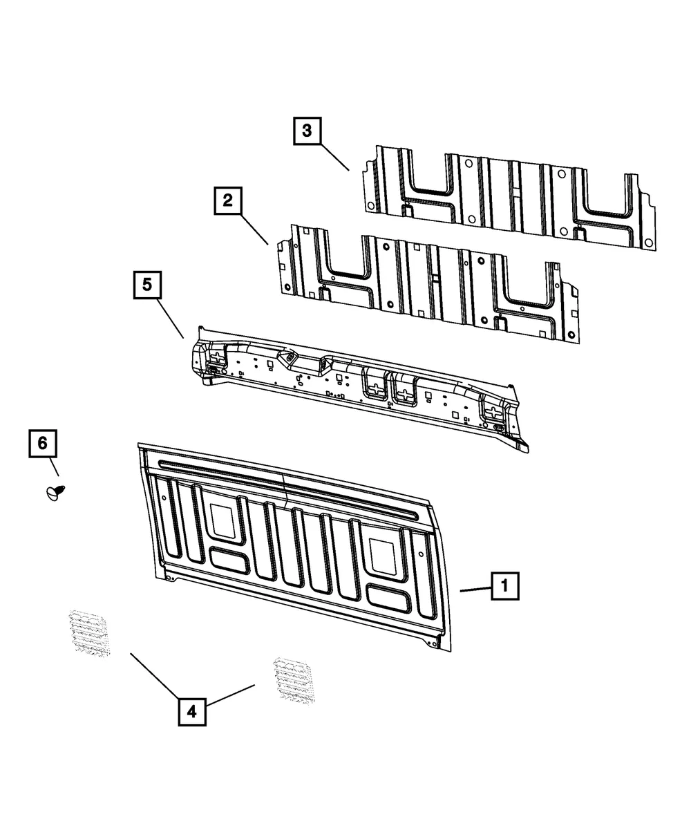 Cab Back Panel - Mopar (68525516aa) - view 3
