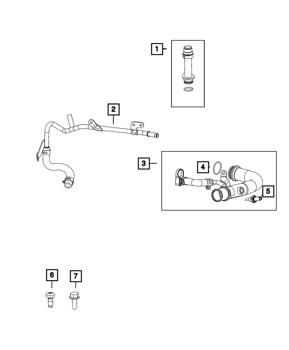 Coolant Tube - Mopar (68535412AD)