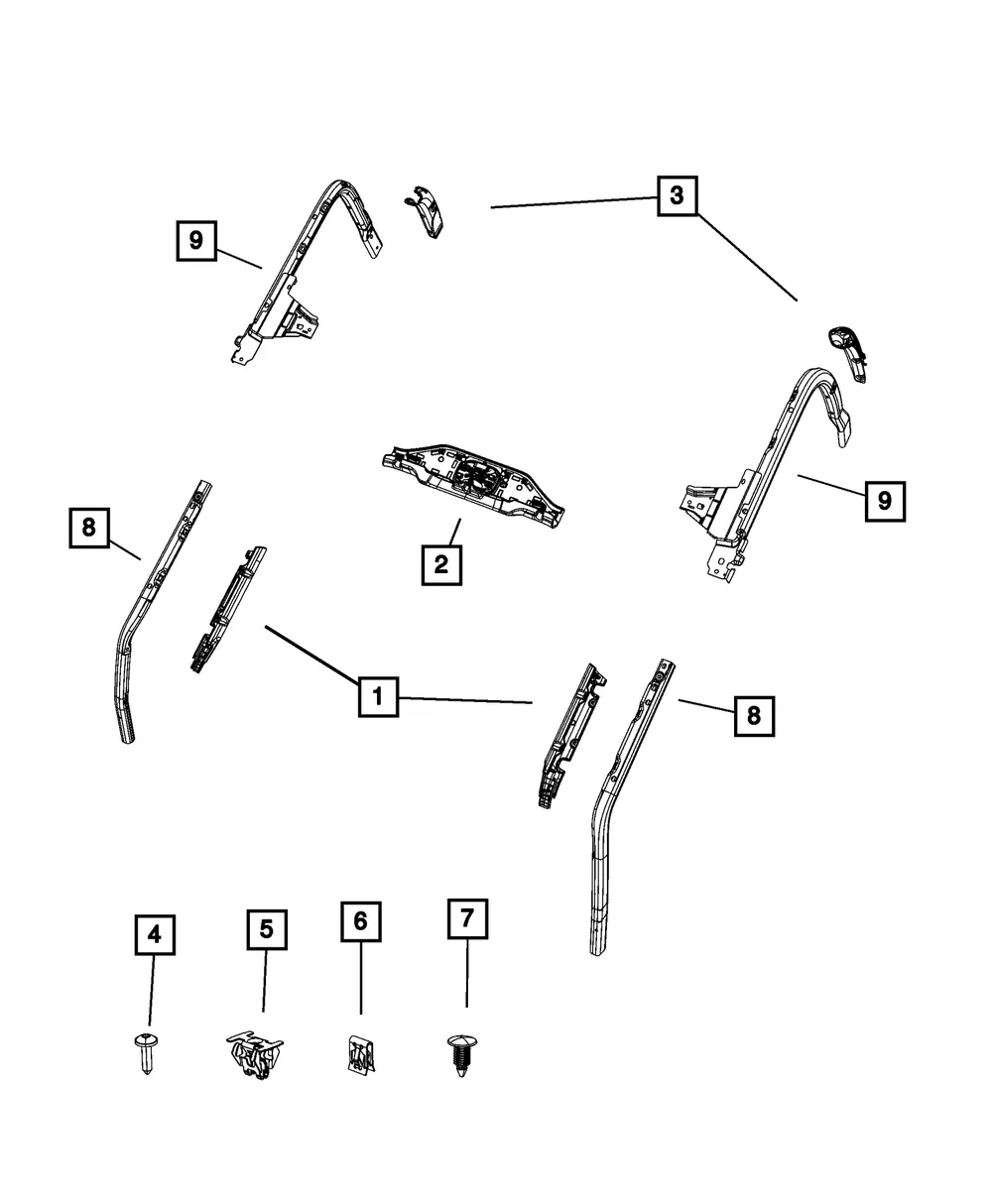 Sport Bar Side Bar, Left - Mopar (68537217AA)