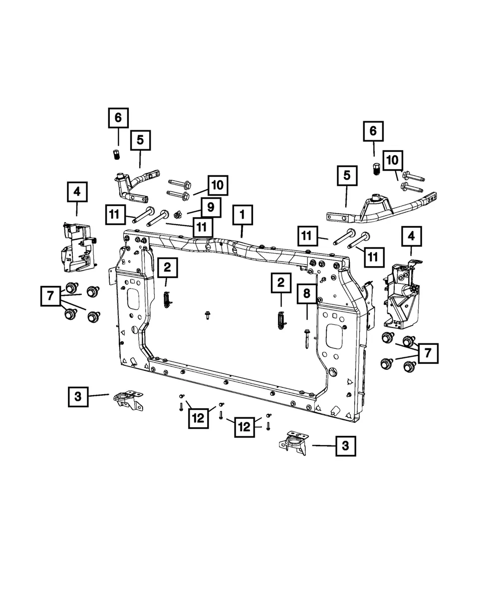Support Front Bracket, Left - Mopar (68537339AA) - view 5