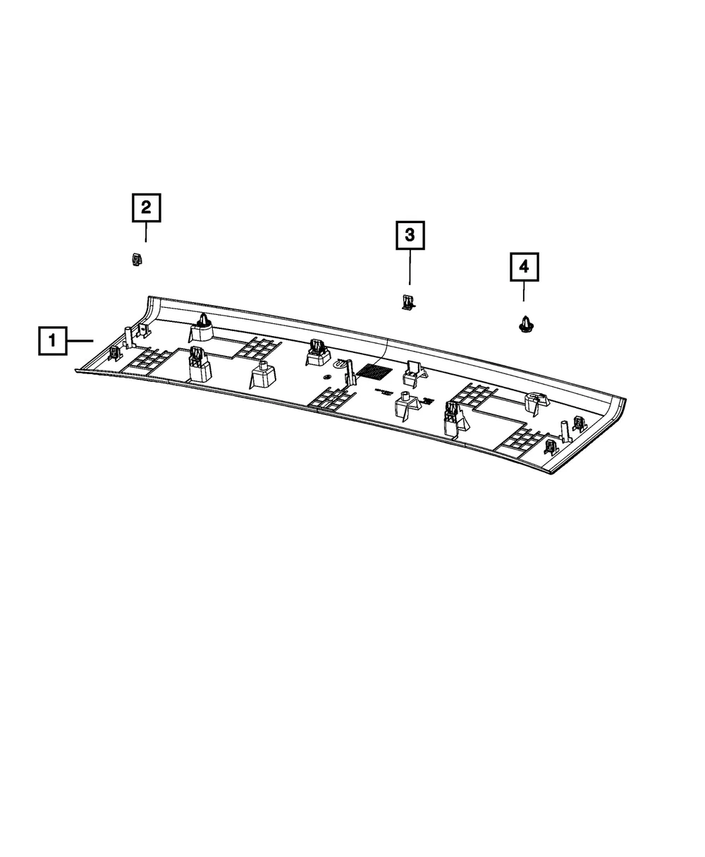 Push Pin - Mopar (68541698aa)