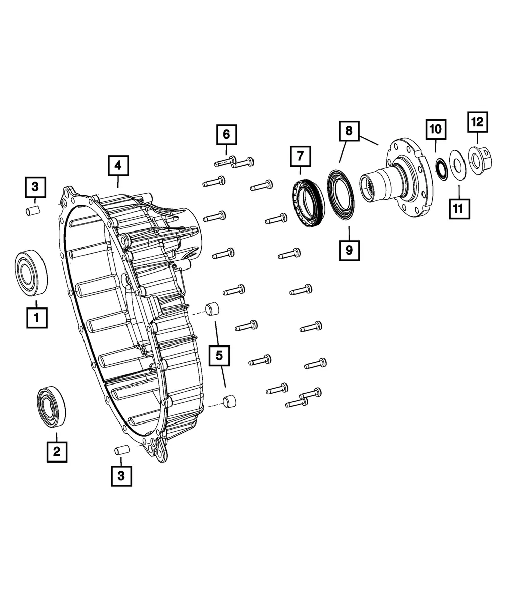 Rear Case Half - Mopar (68548982aa)