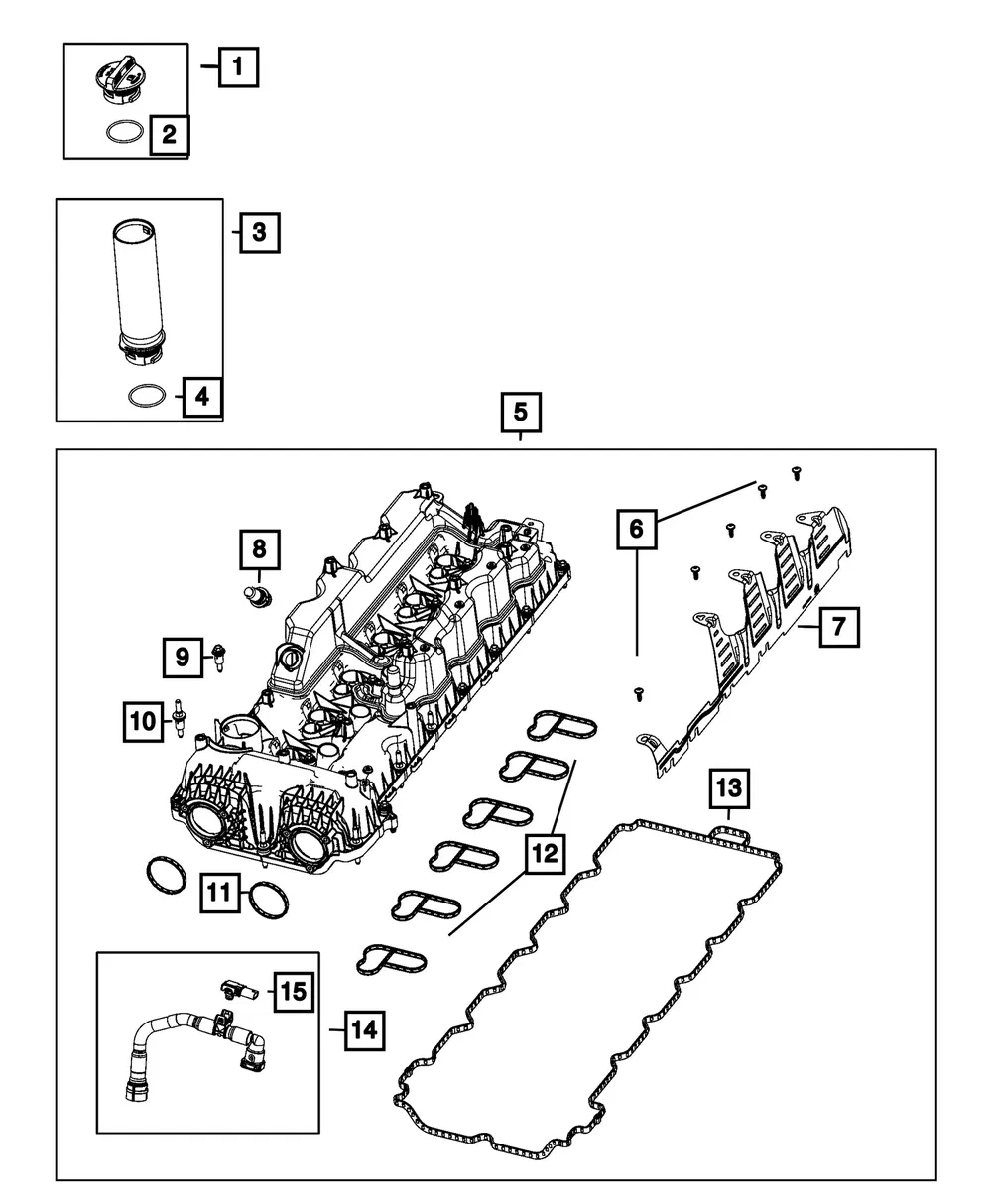 Oil Filler Tube - Mopar (68567288AB)