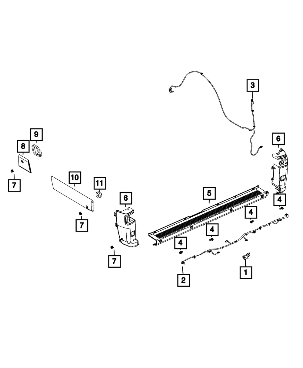 Sealing Foam, Left - Mopar (68569009aa)