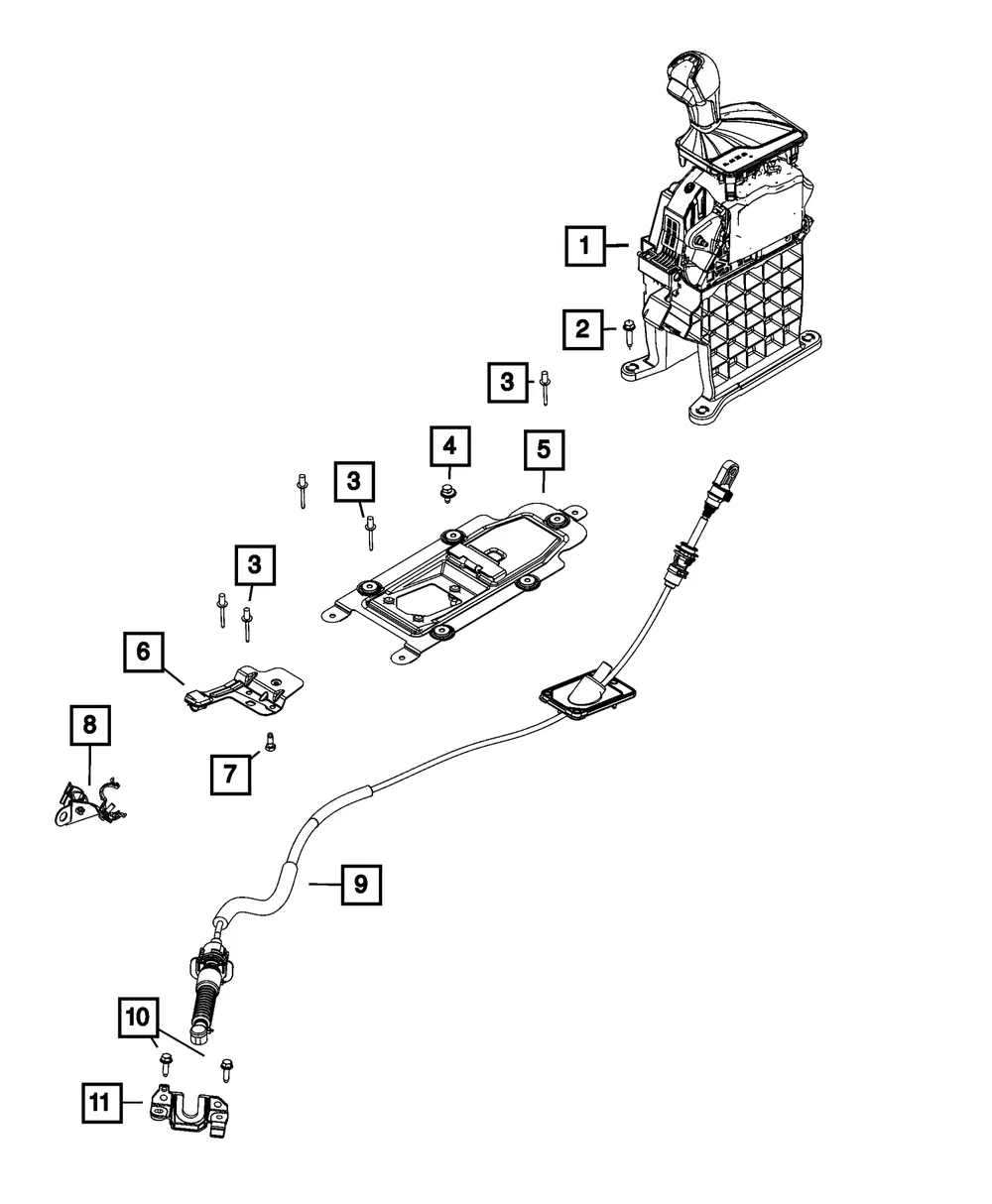 Gearshift Control Cable - Mopar (68575175aa)