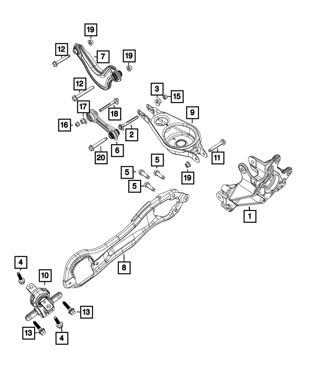 Toe Link Assembly - Mopar (68579808aa)