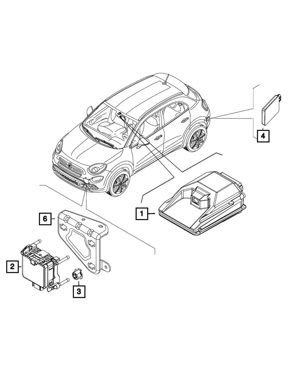 Forward Facing Camera - Mopar (68582083aa)
