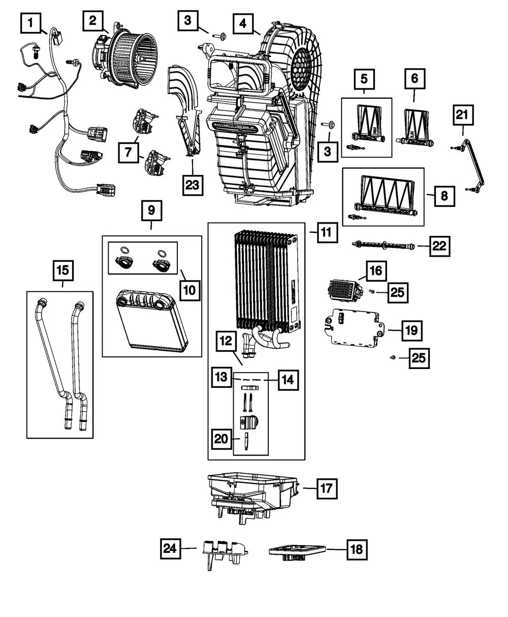 A/C Case Separator - Mopar (68583358AA)