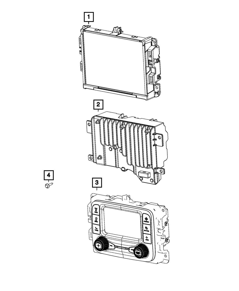 Multi Media Radio - Mopar (68583505AE)