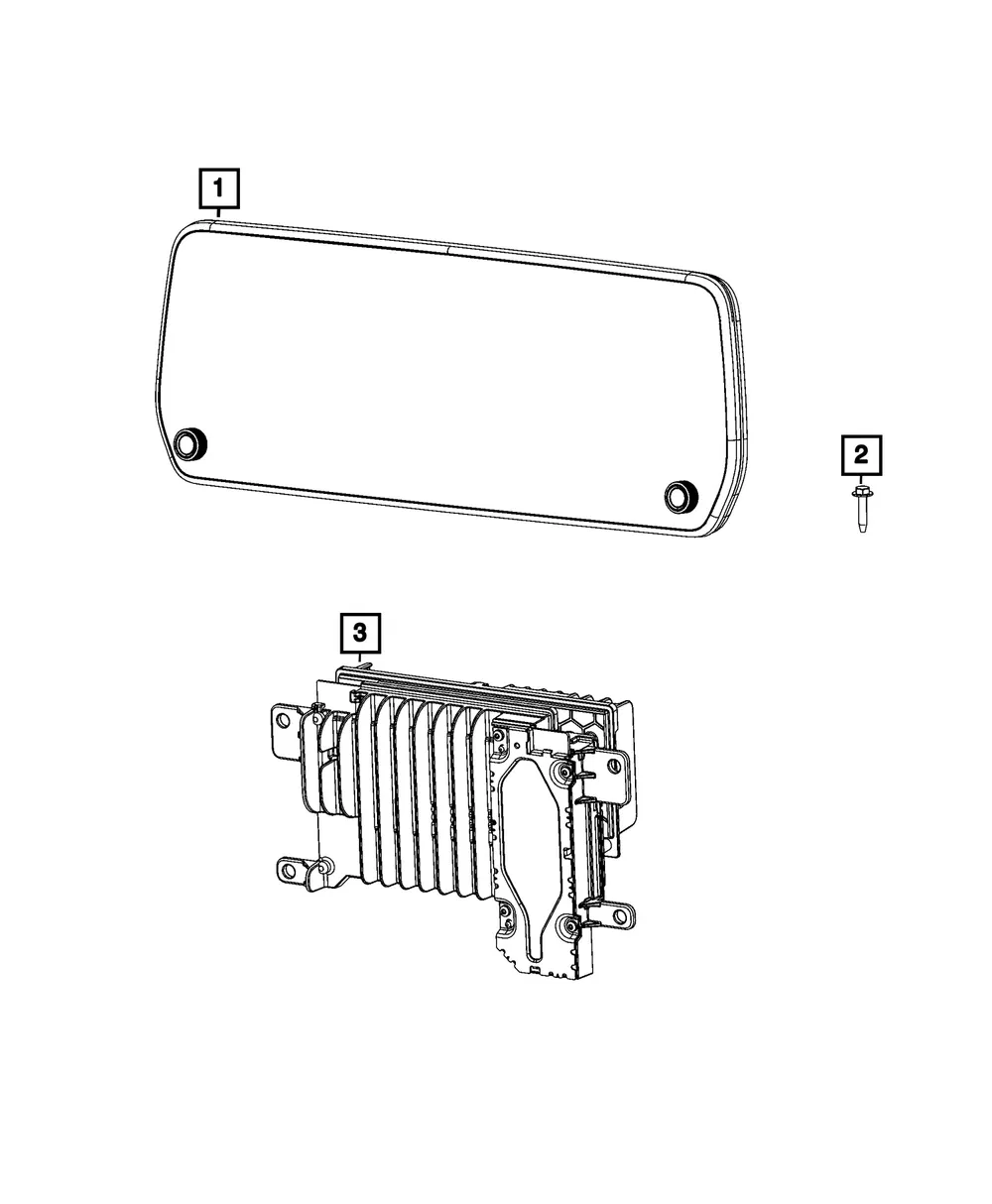 Multi Media Radio - Mopar (68592101AF)