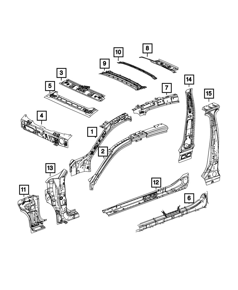 Sill Panel, Left - Mopar (68618744AA)