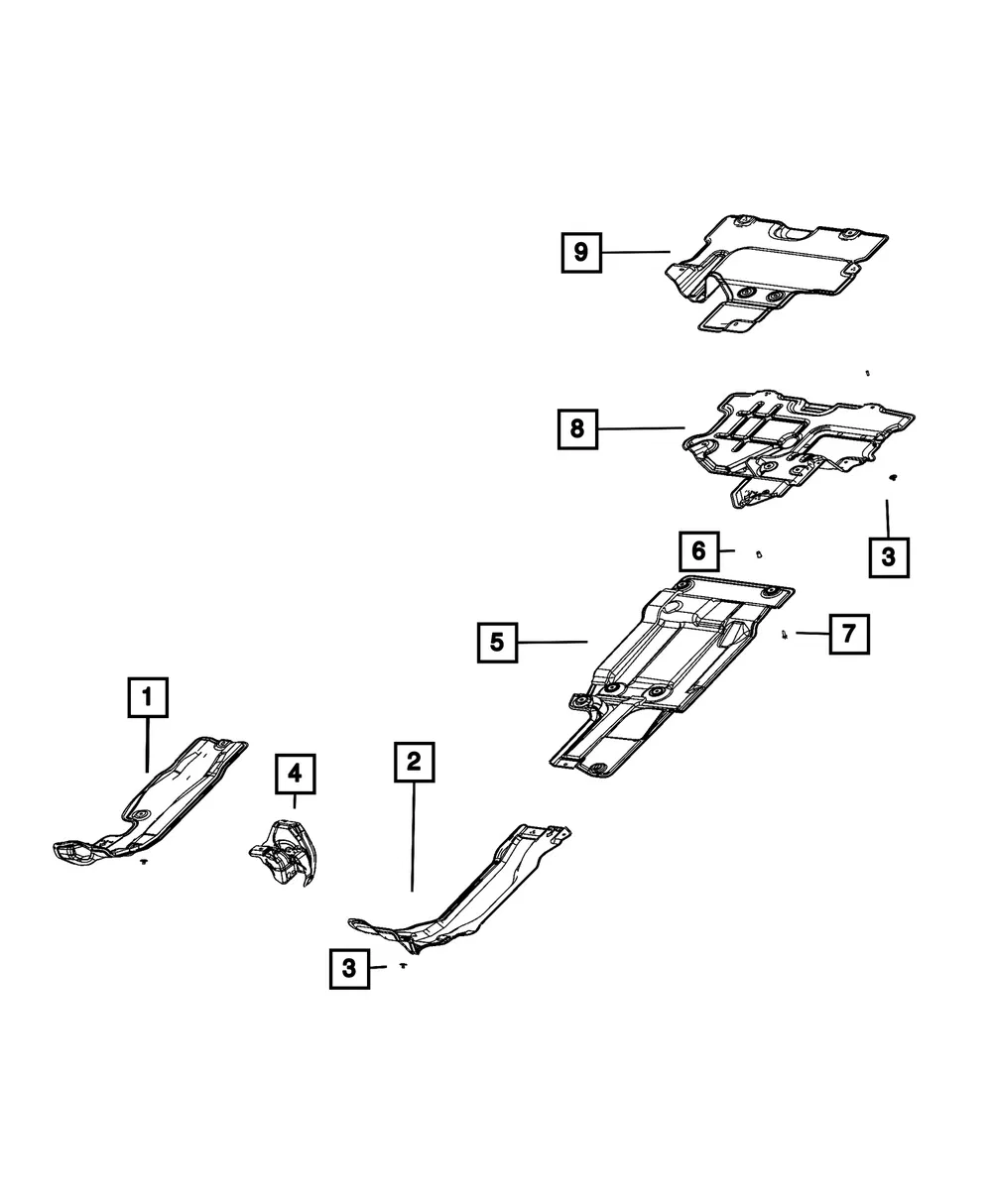 Heat Shield - Mopar (68629932aa) - view 4