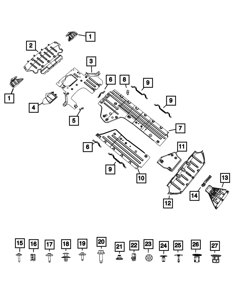 Shield Bracket - Mopar (68631208AB)