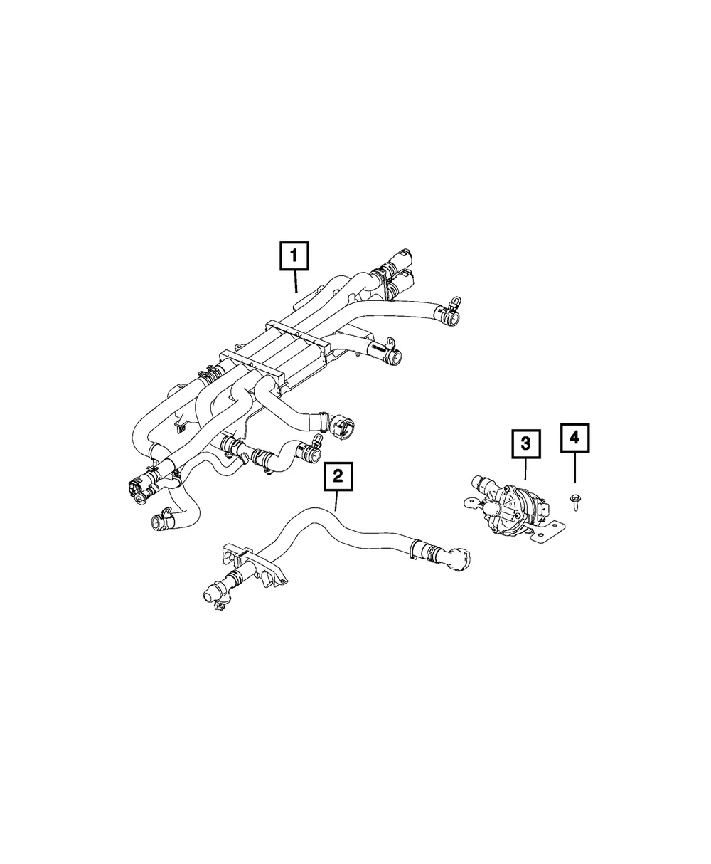 Auxiliary Coolant Pump - Mopar (68643454AA)
