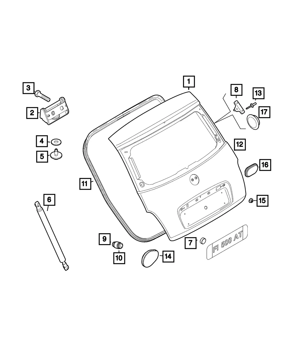 Lift-Gate Plug - Mopar (68655092AA)