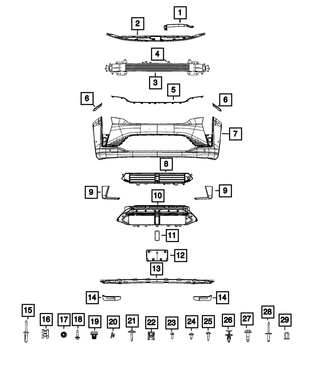 License Plate Kit - Mopar (68667826AA)