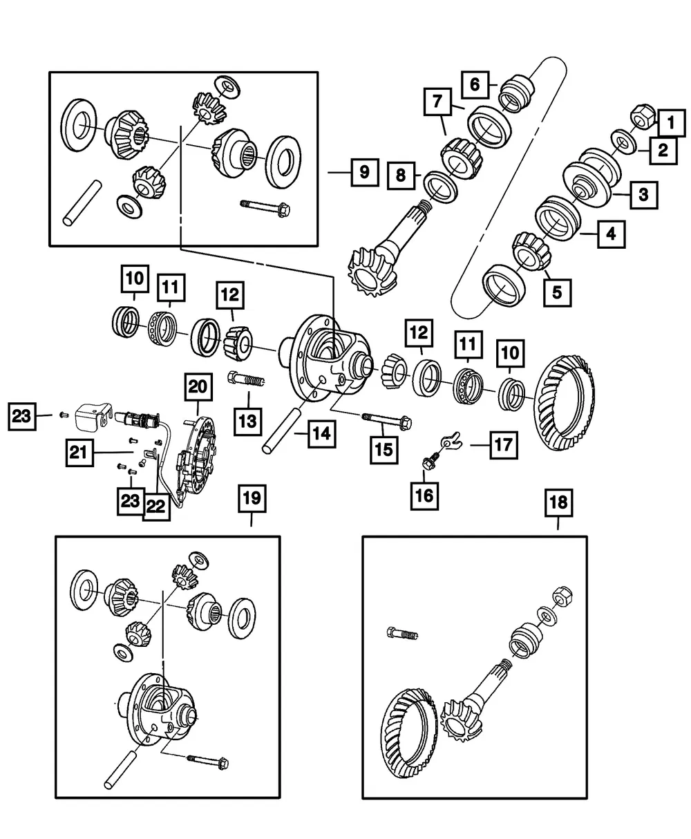 Ring And Pinion Gear Kit - Mopar (68670735AA)