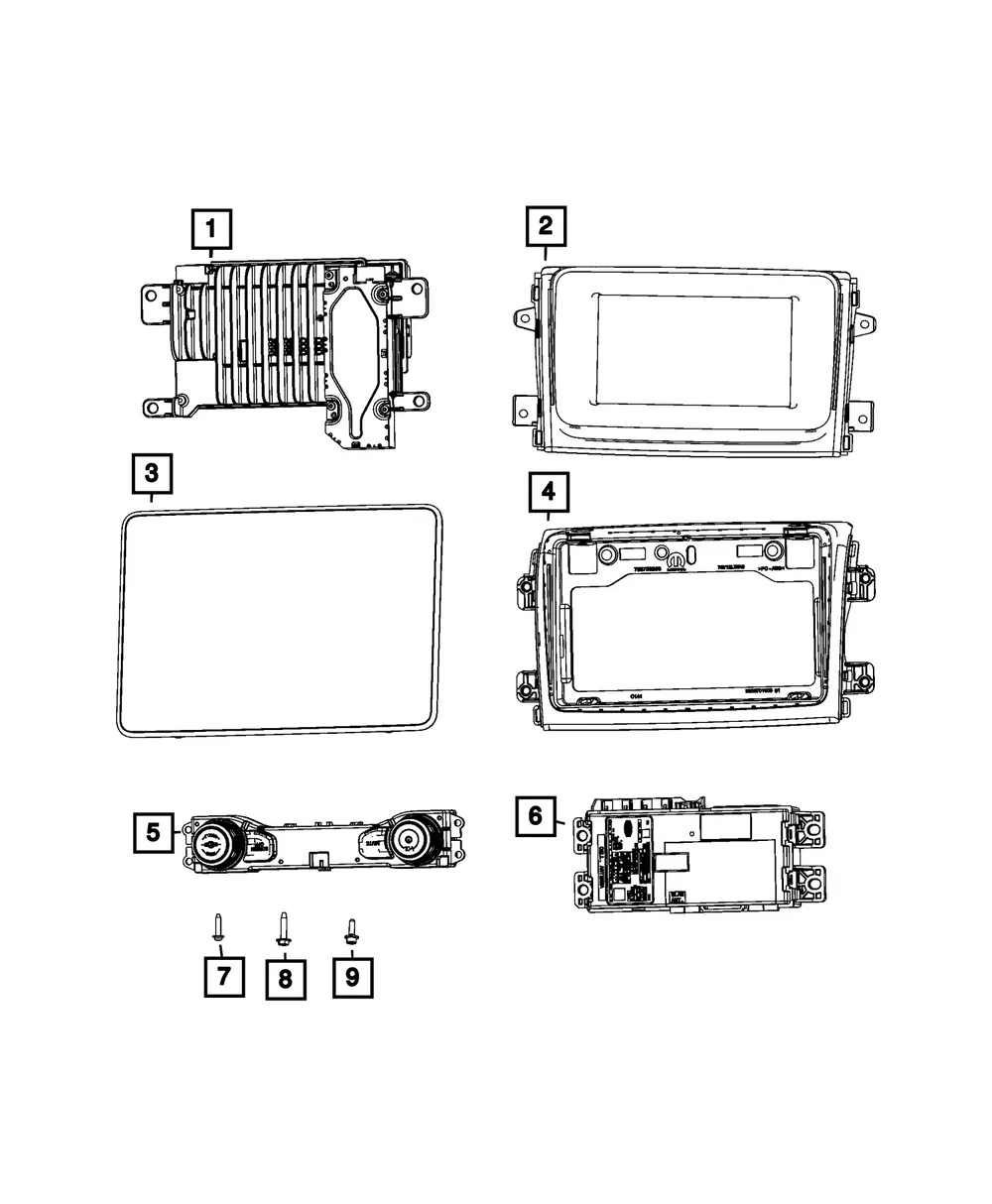 Multi Media Radio - Mopar (68677637AA)