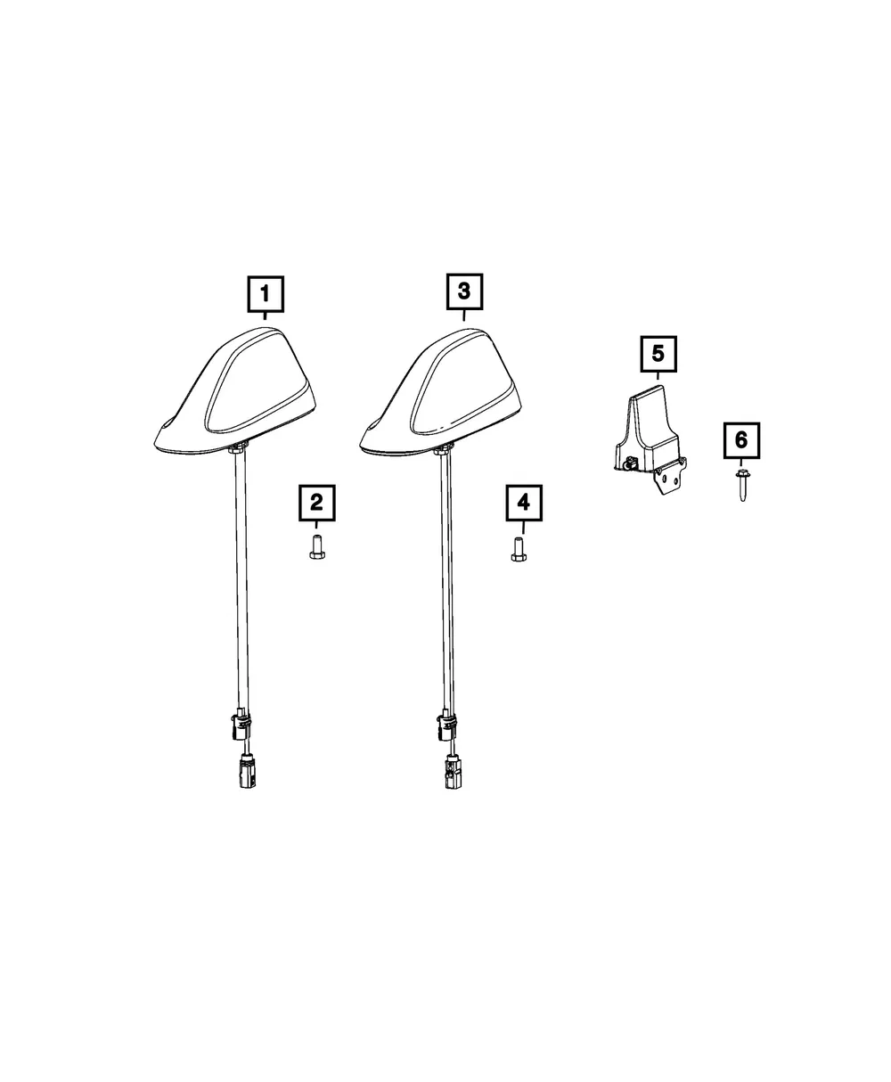 Radio Antenna - Mopar (68688830AA)